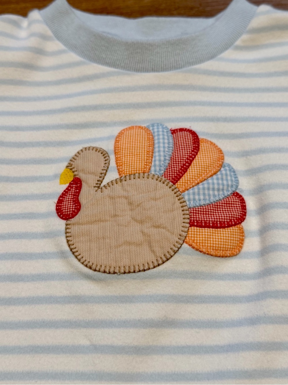 Southern Smocked Co. Toddler Boy Top with Turkey Applique - Picture 2 of 5
